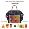 Saco de almoço portátil Cooler Tote Hangbag Piquenique Caixa isolada Canvas Thermal Food Ctainer Thermal Lunch Box Bag z0rg #