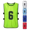 12 datorer Vuxna Soccer Pinnies Snabbtorkande fotbollslagtröjor Sport Scrimmage Soccer Team Training Numbered Bibbs Practice Vest