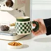 Filiżanki spodków do kawy Kubek Kreatywny nordycki ręcznie robiony kubek rączka ceramiczne kubki do porcelanowego piwa napoju