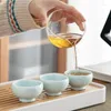 Ensembles de voies de thé Chinois de voyage chinois de voyage de voyage à thé portable Office Office Assiette de fleur en céramique Cadeau d'affaires COOD