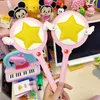 Kawaii Cardcaptor Sakura Magic Wand Wand Card Case Otobüs Kartı Tutucu Cerberus Prens Pembe Sevimli Yıldız Çubuk Anime Oyuncak C98S#