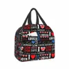 I Love Ld Lunch Tas Geïsoleerde Lunchbox Soft Cooler Cooling Tote voor Kinderen Volwassen Mannen Vrouwen U8Pq #