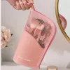 Saco de cosméticos de 1 PC Stand para mulheres Bolsa de maquiagem de zíper transparente viagens femininas de maquiagem Bolsa de higieness de higieness 65zm#