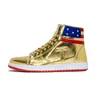 Trump Sneakers Never Surrender Gold Shoes High top Gym MAGA President Donald Shoe Mens Womens Casual Boots Road Sneaker