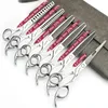 6/6,5/7/7,5 Zoll japanische professionelle Friseurschere Friseurschere Haarschneideschere Effilierschere Set 240318