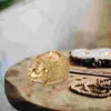 Candle Holders Hedgehog Candlestick Ornament Holder Tealight Figure Rustic Home Decor Resin Desk Gold