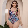 3xl 4xl 4xlプラスサイズビキニス女性サマーフローラルプリントブラジルの水着水着バックレスセクシーな入浴スーツ240322