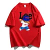Diseñador Lee Tree Camisetas Carta en el pecho Estampado laminado Manga corta High Street Camiseta informal holgada de gran tamaño Tops 100% algodón puro para hombres y mujeres Talla M-6XL
