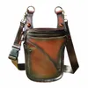 unisex in pelle di alta qualità vendita calda nuovo viaggio retrò piccola borsa a tracolla Menger design cintura marsupio marsupio gamba di goccia 9326 o1gQ #