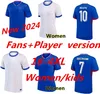 S-4XL 2024 Francês Jersey MBAPPE Futebol Jerseys DEMBELE COMAN SALIBA KANTE Maillot De Foot Equipe Maillots GRIEZMANN Crianças Homens Mulheres Fãs Jogador 24 25 Camisa de Futebol 999