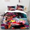 Marquez 93 litière set thewscases twin twin full queen king lit king lin 3d imprime marc marquez 93 couverture de couette ensemble pour adolescents adultes adultes