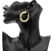 Boucles d'oreilles créoles pour femmes, vente de motifs de vagues exquis personnalisés européens et américains, tempérament à la mode, fil torsadé pour femmes