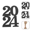 Decorazione per feste 12 pezzi Etichette per vasi Fiore Tavolo da pranzo Laurea 2024 Etichette ritaglio Carta Bomboniera Layout Forniture di scena