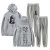 Ado Wish Tour Merch Tracksuit Men Set mode Sporting Suit Hooded Sweatshirt +Sweatpants Herrkläder 2 stycken Set Streetwear