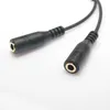 Y Splitter 3.5 mm audio stéréo 1 mâle à 2 câble féminin pour le casque microphone mp3 MP4 Plugter un point deux jack 20cm