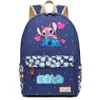 New Stitch Kawaii Boy Girl Kids School Book Bags Mulheres Bagpack Adolescentes Schoolbags Canvas Travel Laptop Backpack 32tC #