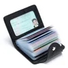 24-bits PU Card Bag Busin Card Storage Holder draagbare anti-diefstal ID creditcardzakken Vintage kleurrijke portefeuilles voor vrouwelijke mannen J8LF#