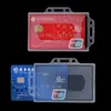 Nouveaux porte-cartes de travail en plastique dur unisexe Multi-usage Nom Card Card Sleeve ID Pouch ID Busin Case Badge Protector Cover 18qA #