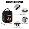 Забавная изолированная сумка для обеда Mafalda для женщин и детей, Resuable Cooler Thermal Lunch Box Портативная сумка-бенто для работы, школы, пикника w0MK #