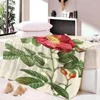 Battaniyeler Kırmızı Bitki Çiçekleri Süper Yumuşak Battaniye - Hafif sıcak rahat ve dayanıklı ev kanepe ofis dinlenme yatağı