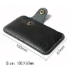 Retro Leather Credit Busin Mini Card Wallet 2024 Cvenient Man Women Smart Wallet Busin Card Card C case x26p#