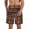 Men's Shorts Library Bookshelf Book Quick Dry Swimming For Men Swimwear Swimsuit Trunk Bathing Beach Wear