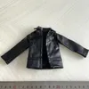 Tbleague 1/6 Scale Male Soldier Black Leather Jacket with Blue Jeans Vest Suit for 12in Action Figure Toys Collcection 240328