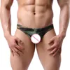 Calzoncillos JAYCOSIN Ropa interior para hombres Poliéster Sexy Gay Impresión ultrafina Hombre Cintura baja U Convexo Transpirable