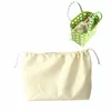 Внутренняя сумка для хранения сумок Женские сумки-тоут Сумка с подкладкой и карманом на шнурке Y98r #