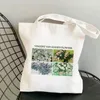 fi van gogh print harajuku women Shop Bag Canvas ShopperBag Girl Handbag Tote Shourder Lady Bags x9yu＃