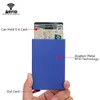 RFID Smart Wallet Card Metal Metal Thin Slim Men Women محافظ منبثقة منبثقة الحد الأدنى محفظة سوداء سوداء فاليت ويلس للرجال C9xn#