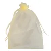 50pcs / lot 7x9cm Sac de pochettes cadeaux Fi Organza DrawString Gift Sac Nifelry Packaging Sacs K3NO #