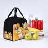 happy Lankybox Insulated Lunch Bags Cooler Bag Reusable Kawaii Carto Leakproof Tote Lunch Box Girl Boy School Outdoor a2ue#