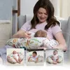 Baby Feeding Pillowcase Cotton Breathable Removable Elastic Ushaped Pillow Protective Case Multifunctional Seat 240325