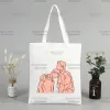 Позвоните мне по имени Timothee Chalamet Korea Ulzzang Shopper Supper Print Print Canvas Tote Magbags Women Bag Harajuku Сумки для плеча K50T#