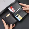 portátil Super Slim Soft Wallet PU Couro Ultra Mini Cartão de Crédito Carteira Bolsa Titulares de Cartão Homens Carteira Fina Pequena Carteira Curta t3fN #