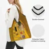 The Kiss by Gustav Klimt Groceries Shop Sacs Migne Shopper Tote épaule grande capacité Symbolisme portable Art Handbag Q6oe #