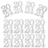Parti Dekorasyonu 12 PCS Vazo Mezuniyet Kesimleri Malzeme Kart Etiketleri Çiçek Kağıt 2024 Süsleme