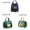 Carto Unisexe Migne Tote Food Sac portable imperméable Oxford Oxford Fresh Triten Manding Sac Zipper Thermal Oxford Étudiant Boîte à lunch H0BE #