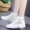 Casual Shoes Sneakers Ladies High Help Breathable Mesh Canvas Women Running Flat Series Adult Zapatillas MUJER