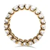 AAA GEMS 14K/золото сияющей огранки обручальное кольцо с бриллиантом Eternity из муассанита для женщин, свадебный дизайн