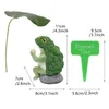 Tuindecoraties Outdoor Broccoli Frogs beelden gepersonaliseerde ambachten bureau decor voor tv -kasten bureaus