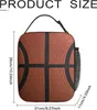 basketball Lunch Bag for Women Men Insulated Reusable Lunch Box for Work Office School Picnic Portable Bento Tote Bag Cooler Bag e0C3#