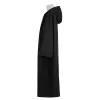 Sorcerer Long Shirt Hooded Black Robe Costume Halloween Cosplay Costume Costume Wizard Tunique Robe Hooded Adults and Children