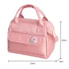 Kawaii Lunch Bag Donna Cute Peach Picnic Viaggio Termico Scatola per la colazione Ragazze School Child Lunch Box portatile Ladies Tote Food Bag U6lD #