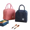 Pranzo al sacco isolato Foglio di alluminio Borsa termica Borsa termica Borsa per il ghiaccio Cibo unisex Picnic Lunch Box portatile per bambini Bambini X7yb #