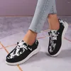 Casual Schoenen Vrouwen 2024 Zomer Lace Up Wandelschoenen Rome Mode Loopschoen Kleurblok Plus Size 35-43 Zapatos De Mujer