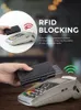 Держатель кредитной карты RFID-блокирующий двойной кошелек Мужской кошелек с отделением для монет и отделением для банкнот L488 #