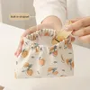 Mini Cosmetics Bag tryckt Makeup Pouch Women Sanitary Servin Storage Case Portable Coin Purse Sundries Bag Kreditkort Holder U10Y#