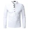 Camiseta masculina camisa de manga longa camiseta de cor sólida topos roupas outono streetwear casual moda masculina camiseta 240329